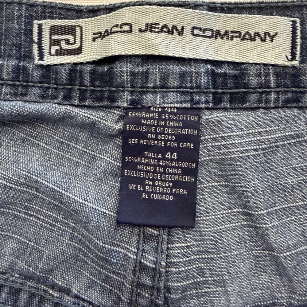 Y2K Paco Jeans Carpenter Grungee 90s Shorts Skater Faded Utility Baggy Mens 44